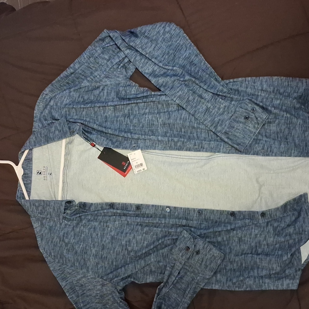 Desoto Heathered Blue Shirt